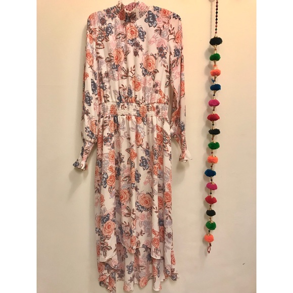 Nanette Lepore Dresses & Skirts - ✨Chic Mock Neck Floral Long Sleeve Dress✨